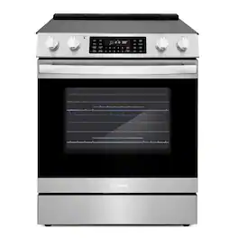 COSMO - COS-ERC305WKTD 30 in. Haven Collection 6.3 cu. ft. Electric Range, 5 Burner Ceramic Glass Cooktop, Self Clean, Air Fry - Stainless Steel