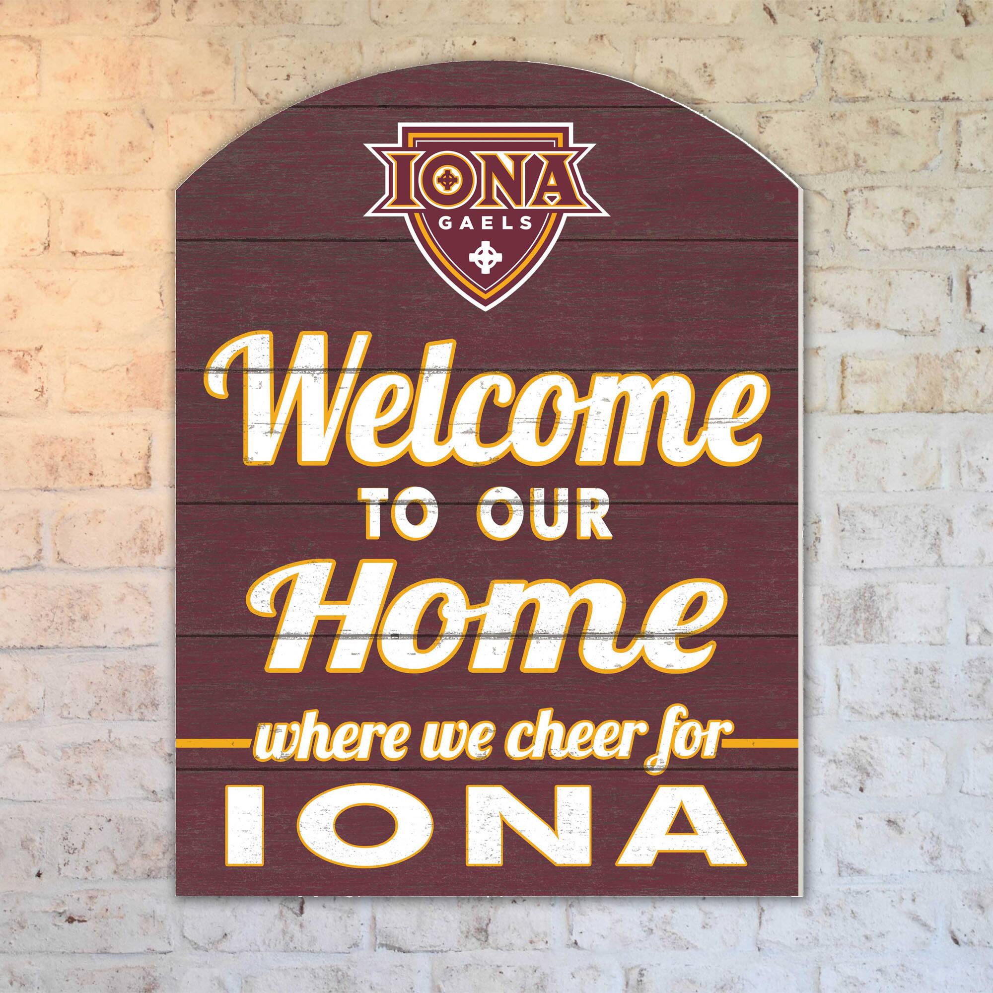 IONA GAELS  
Welcome TO OUR Home  
where we cheer for IONA
