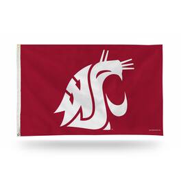 Rico Industries - Washington State Cougars 3X5 Indoor Outdoor Banner Flag with grommets - Multi