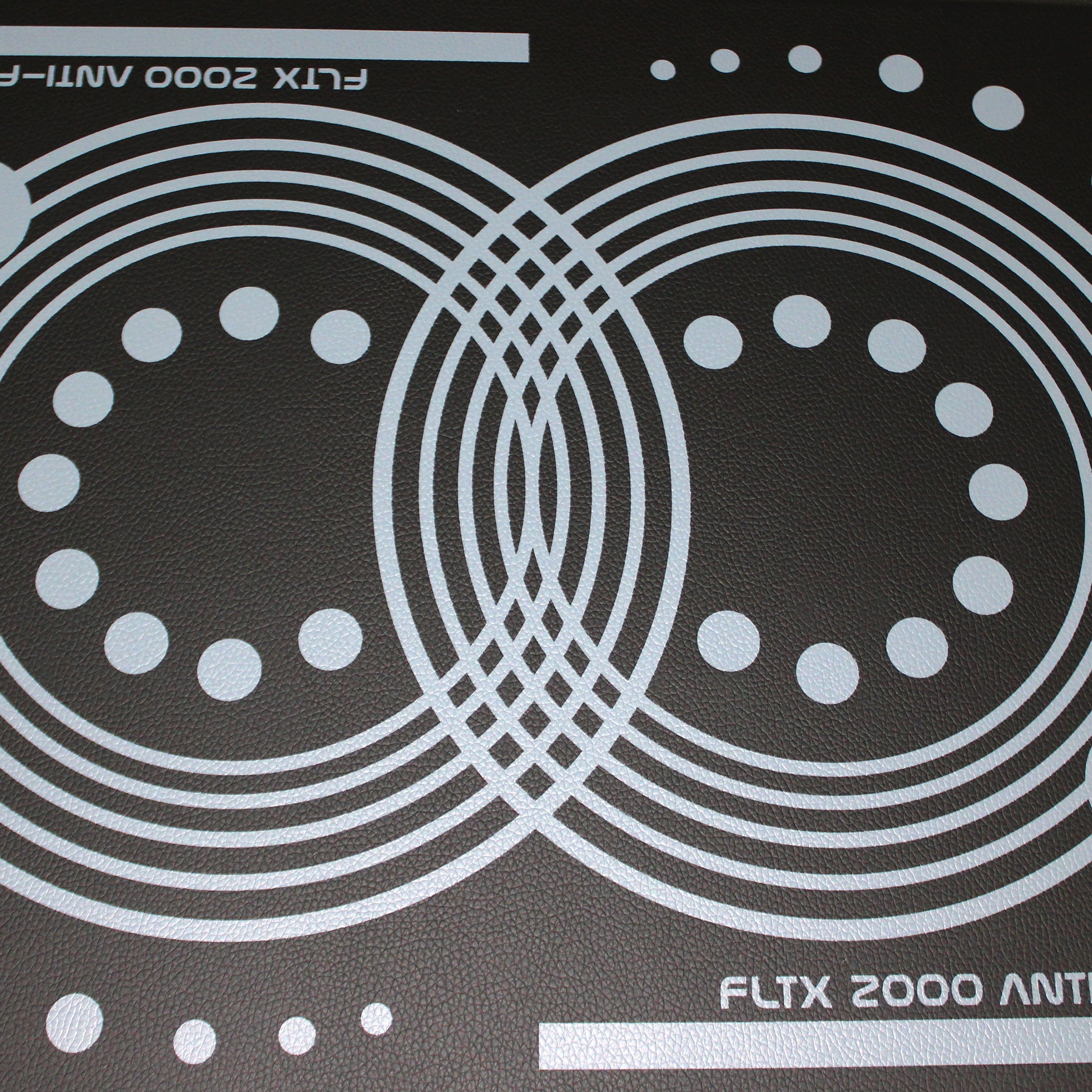 Angle. Floortex - AFS-TEX Active Anti-Fatigue Mat, Printed Design - 16" x 24" - Black - Black.