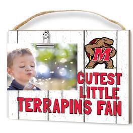 Jardine - Maryland Terrapins 8'' x 10'' Cutest Little Weathered Logo Clip Photo Frame - White