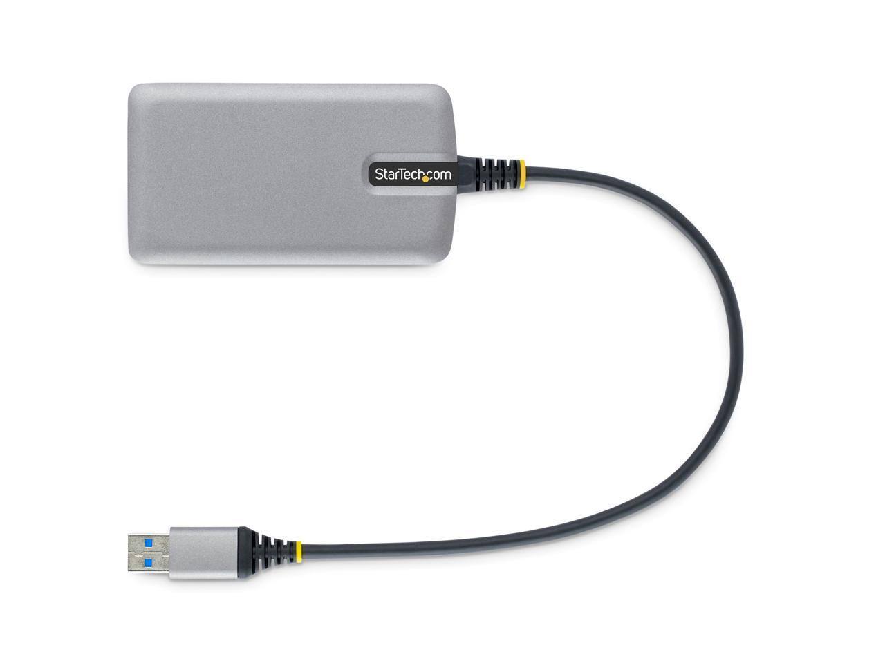 Alt View 5. Startech - StarTech.com 4-Port USB 3.0 Hub, 5Gbps, Bus Powered, 1ft Cable, USB-A to 4x USB-A, Portable Desktop/Laptop Expansion Hub.