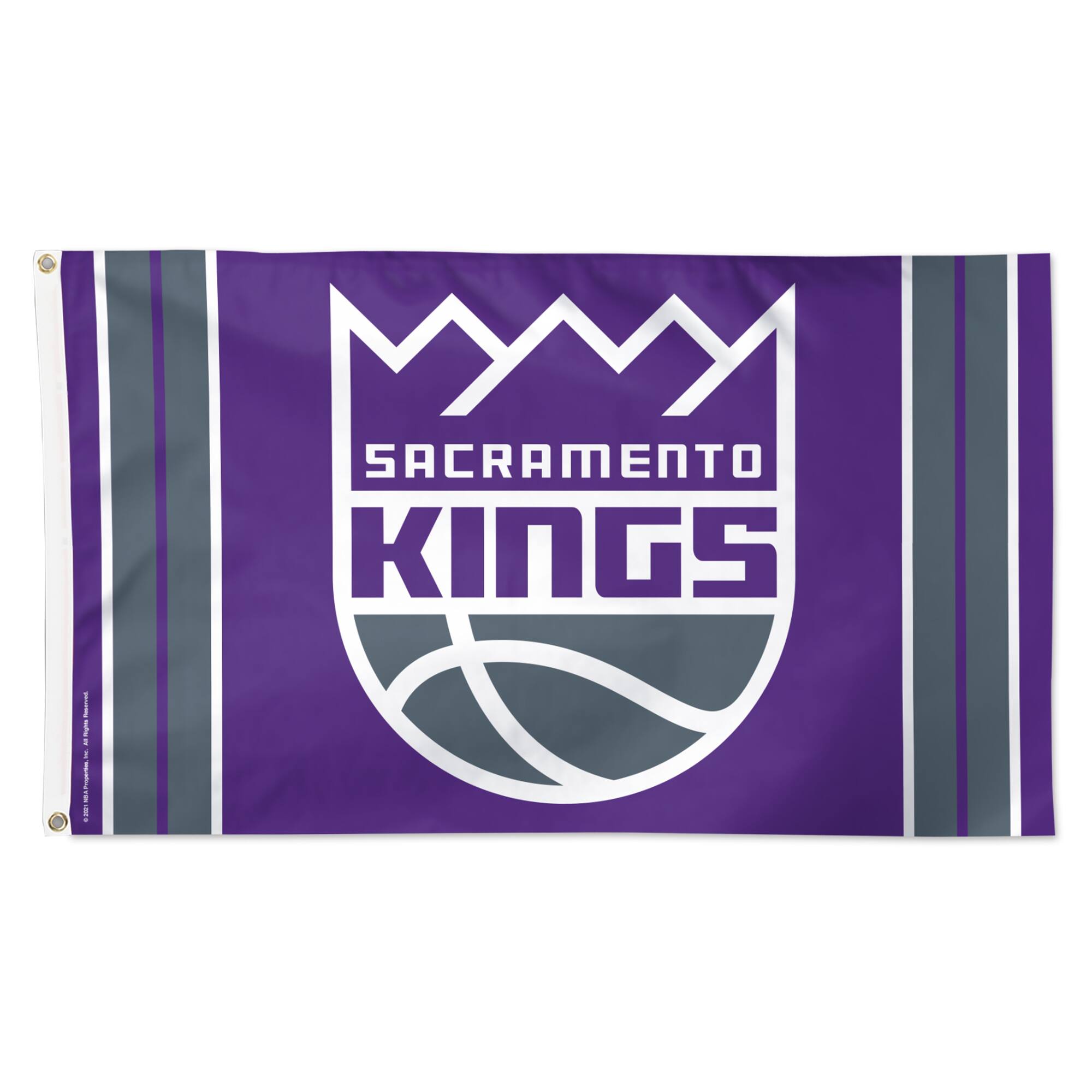 WinCraft - Sacramento Kings 3' x 5' Vertical Stripe Deluxe Single-Sided Flag - Multicolor