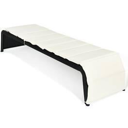 Kadyn - Outdoor Chaise Lounge Chair, Patio Rattan Lounge Chair Back Adjustable Chaise Recliner - White