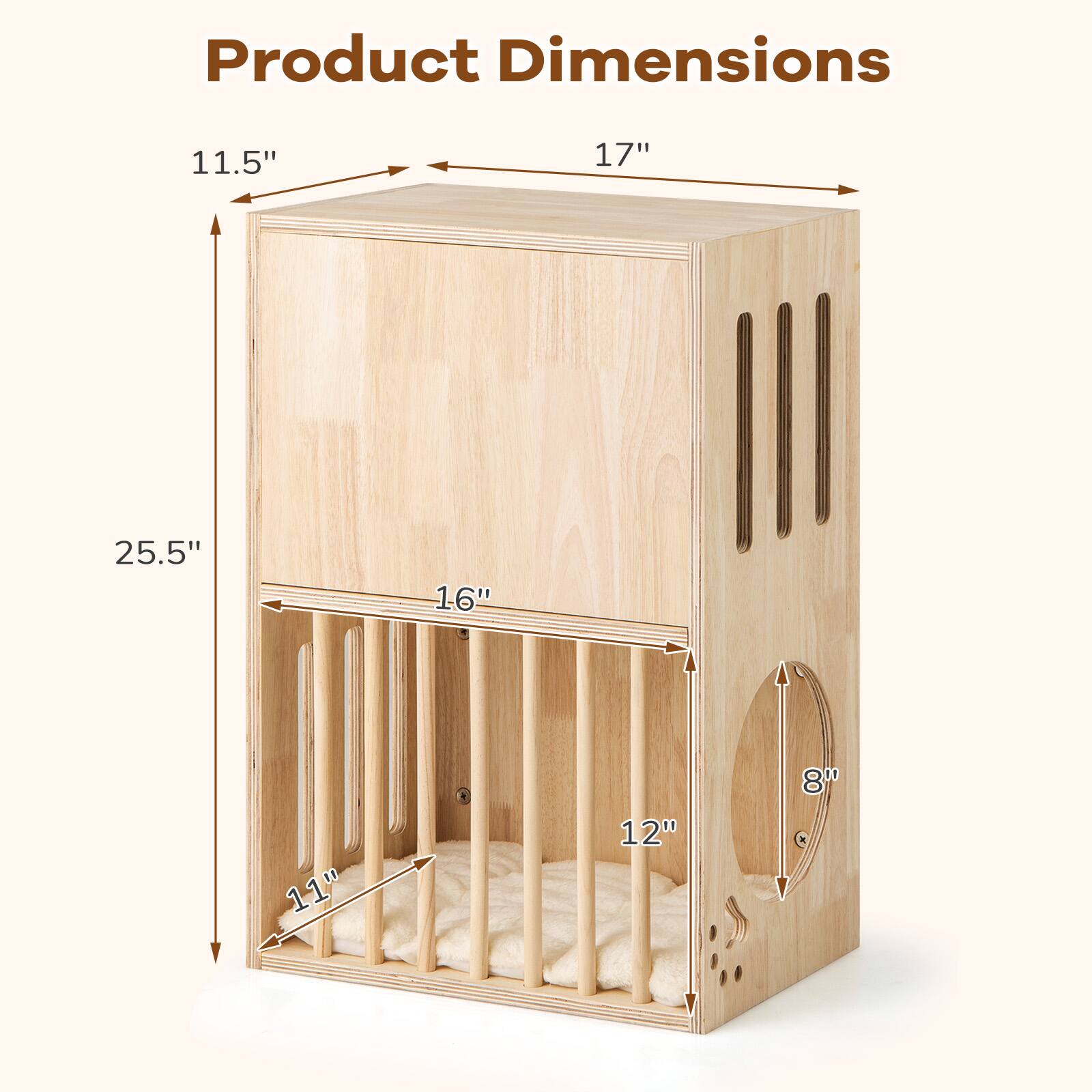 Product Dimensions: 11.5" x 17" x 25.5" x 16" x 11" x 12" x 8"