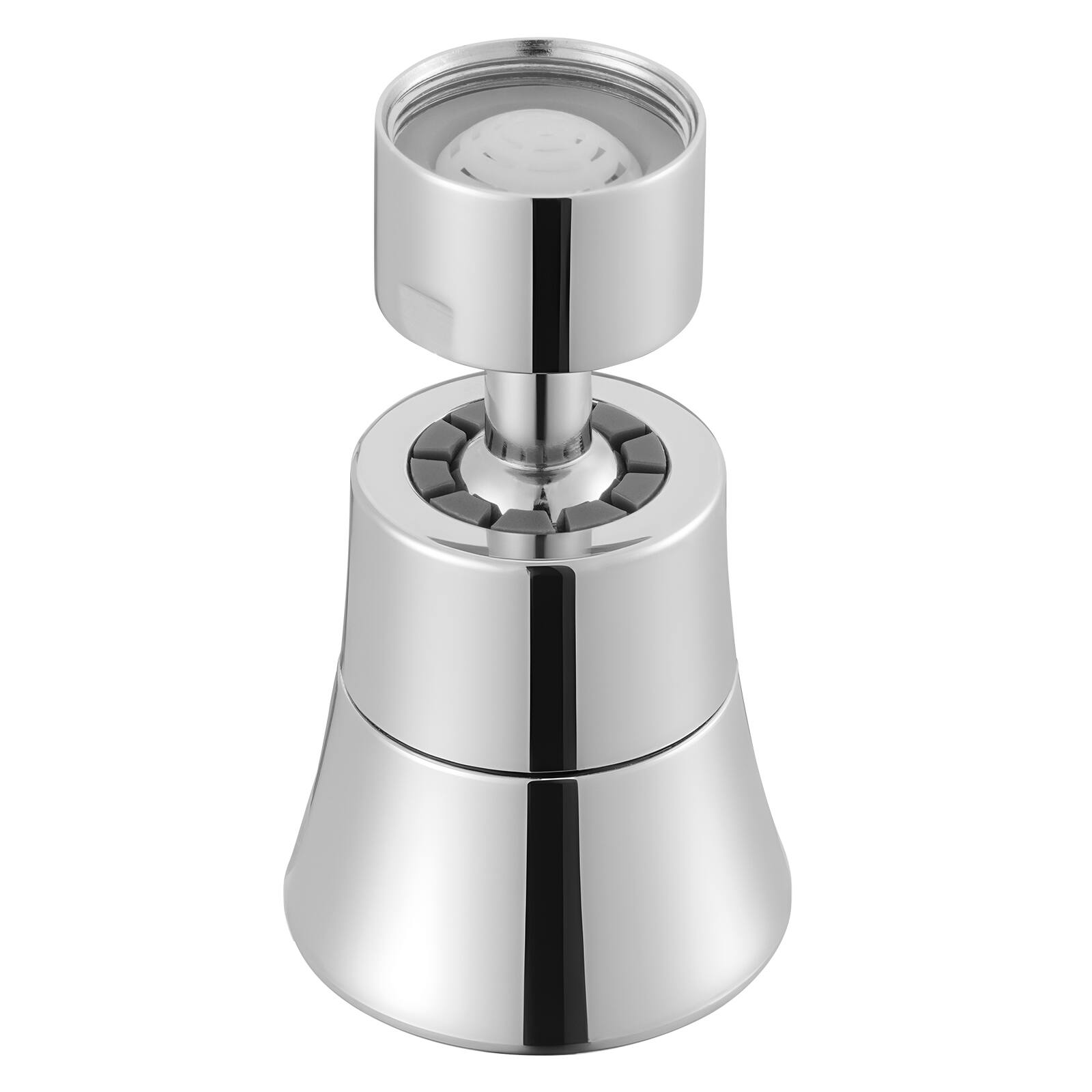 Alt View 5. VEVOR - Faucet Aerator, 360° Swivel Kitchen Sink Aerator, 5-Function 5-Flow Sink Sprayer Attachment,for 15/16 inch Female Thread - Silver.