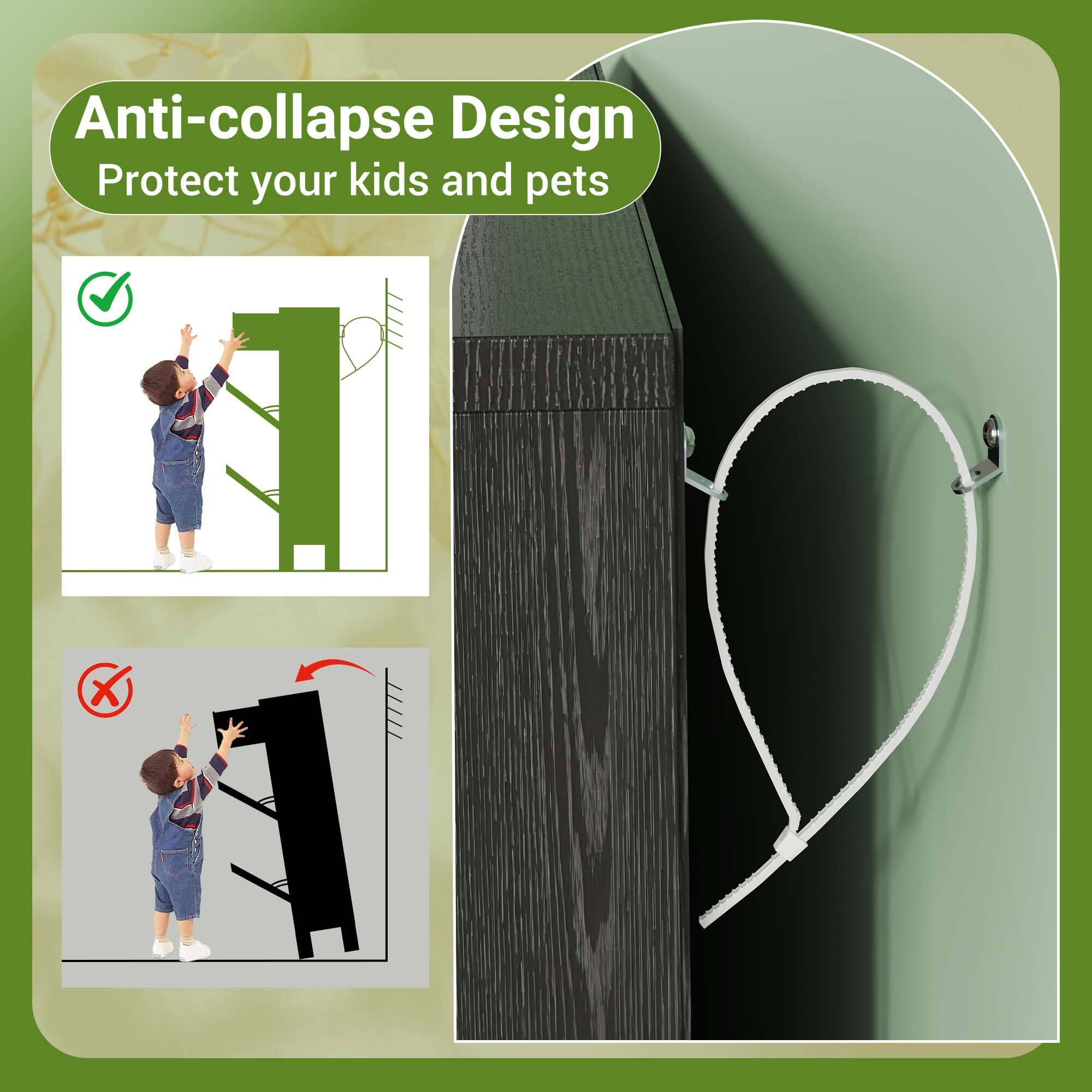 Anti-collapse Design  
Protect your kids and pets
