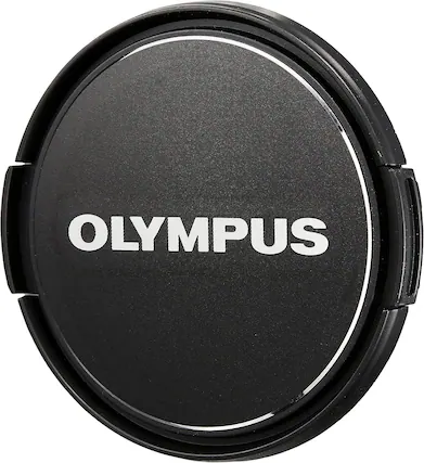 Front. Olympus - 12mm Wide-Angle Prime Lens Protection Kit with Front and Rear Caps for Micro Four Thirds, Lightweight - Black.