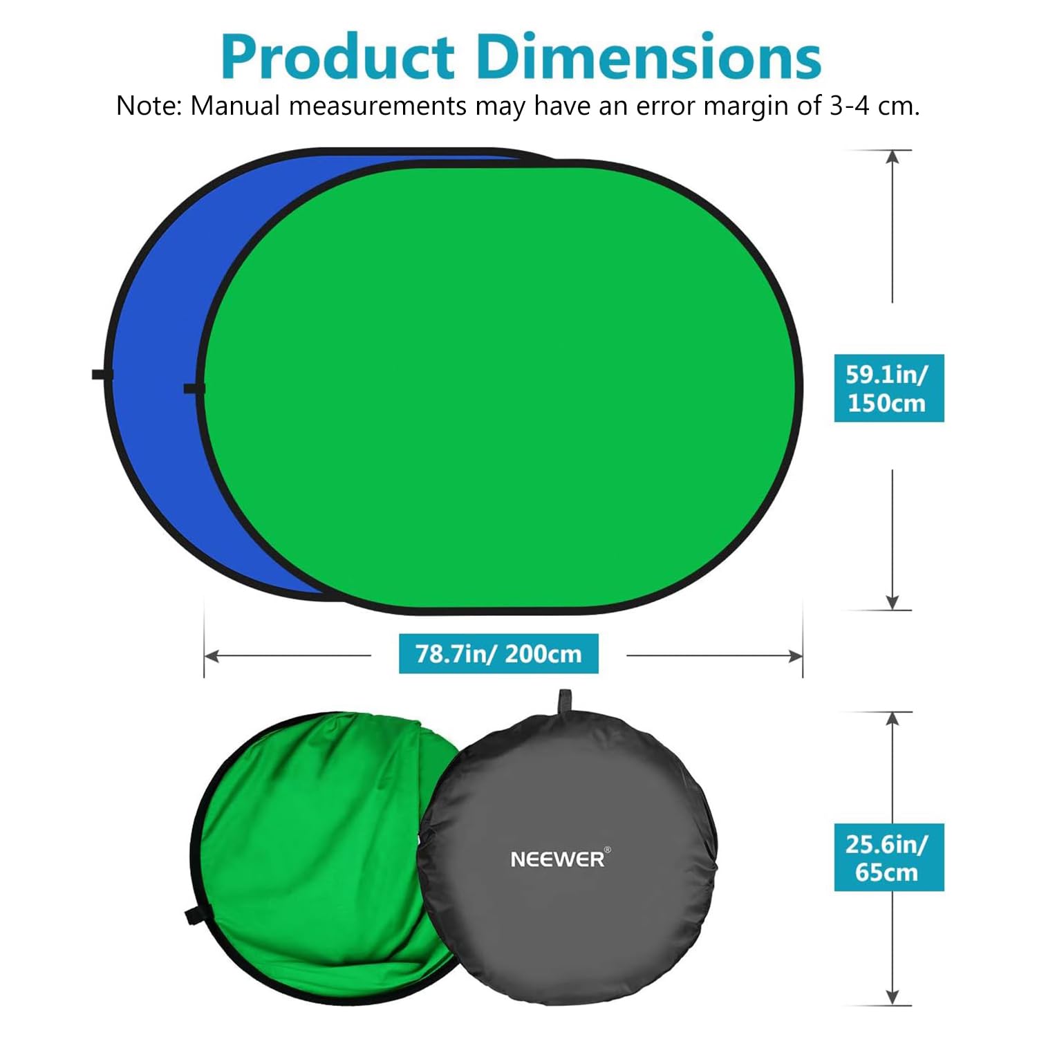 Product Dimensions

Note: Manual measurements may have an error margin of 3-4 cm.

- 59.1in/ 150cm
- 78.7in/ 200cm
- 25.6in/ 65cm