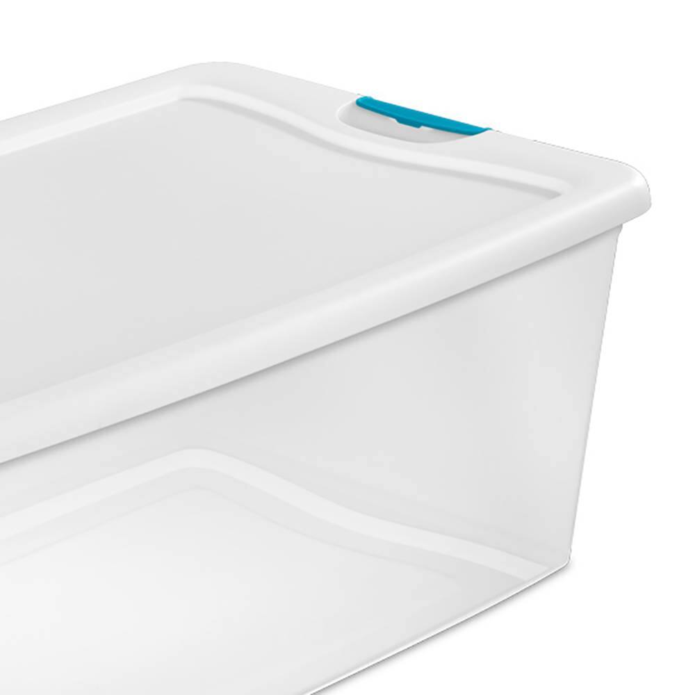 Alt View 5. Sterilite - Sterilite 106 Quart Latch Lid Tote, 4 Pack, and 66 Quart Latch Lid Tote, 6 Pack.