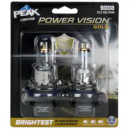 PEAK - Power Vision Gold Halogen High/Low Beam Automotive Bulb 9008 H13 65/55W