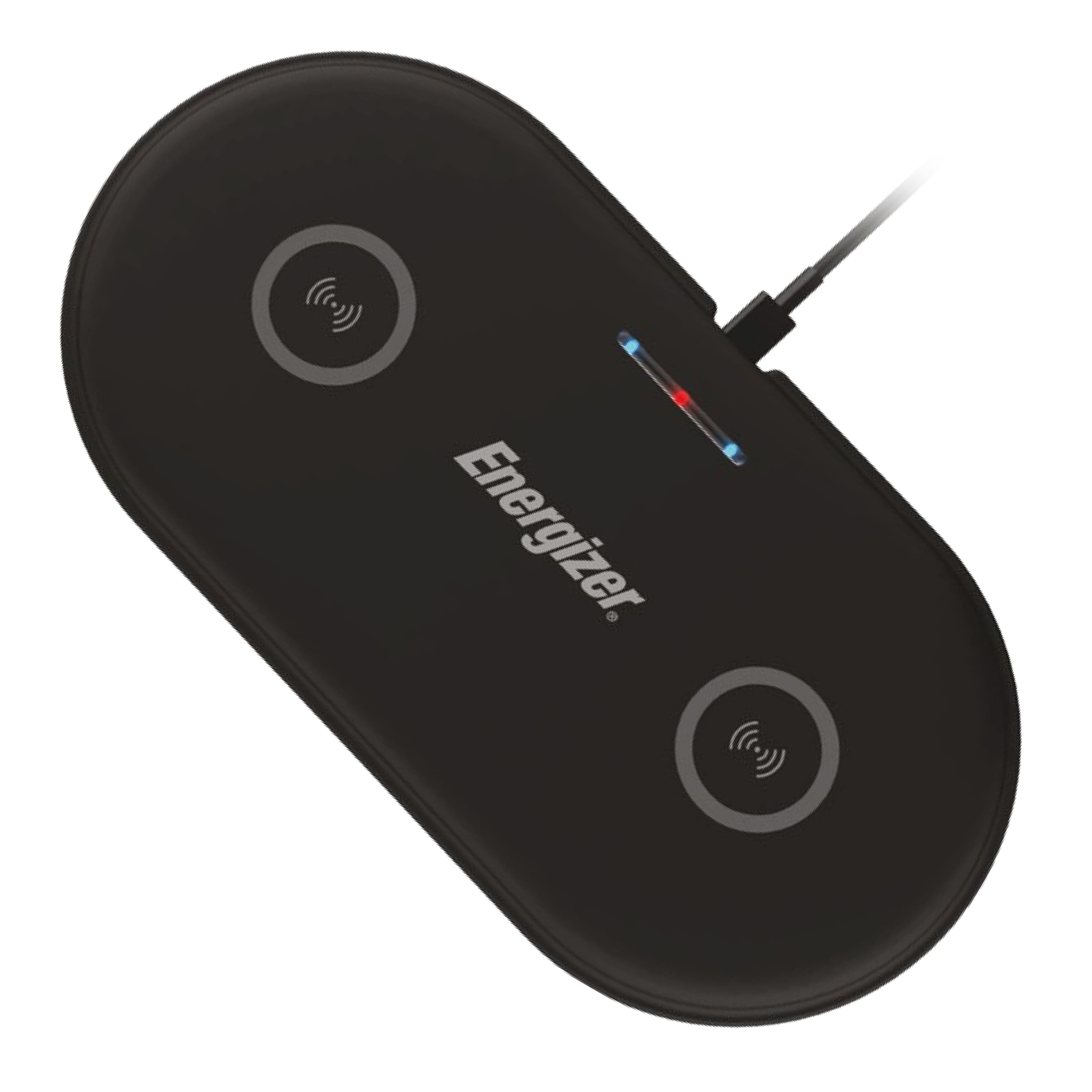 Energizer - Ultimate Wireless Fast Charging Magnetic Charger & Stand – Dual 10W Qi Pads - Black