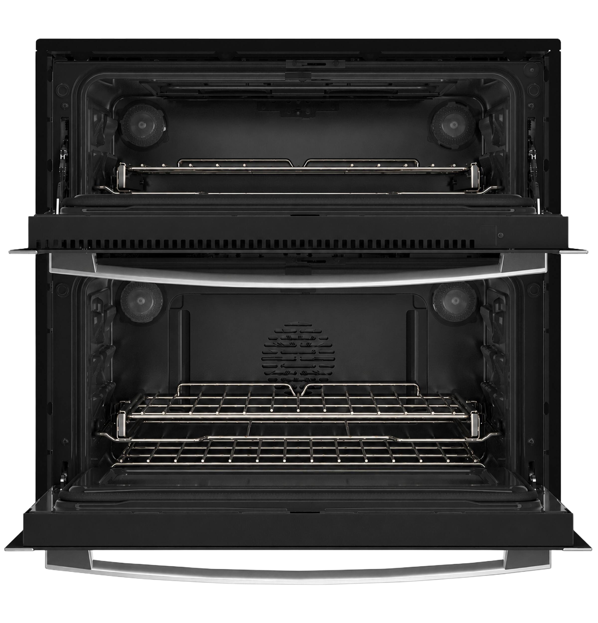 Alt View 16. GE Profile - 30" Smart Built-In Double Electric Twin Flex Convection Wall Oven with No Preheat Air Fry - Stainless Steel.