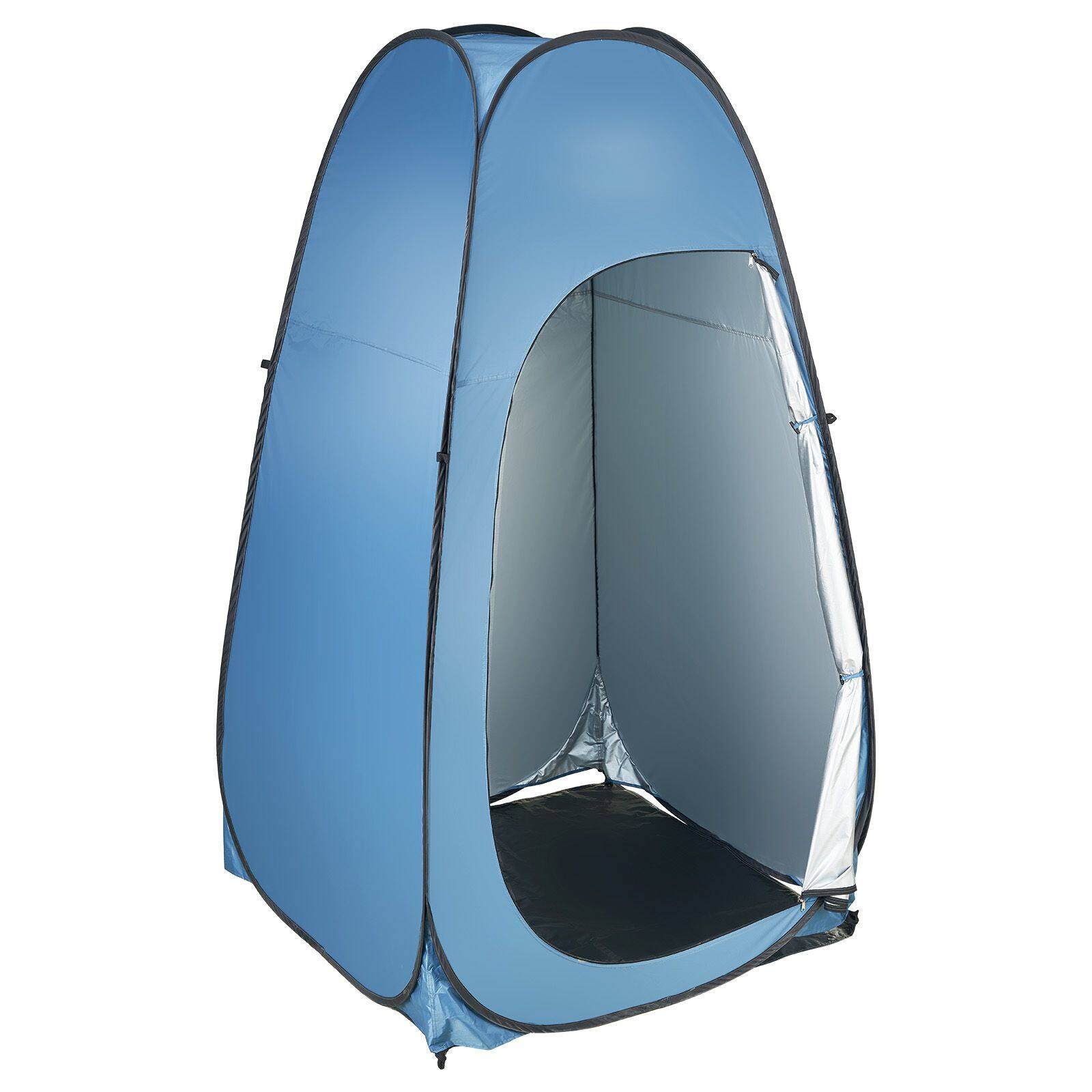 Alt View 8. Loheer - Loheer Pop Up Shower Tent Instant Portable Privacy Tent Camping Changing Room with Bag UPF 50 Water Resistant Silver - Silver.