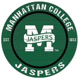 Jardine - Manhattan Jaspers 20'' x 20'' Indoor/Outdoor Circle Sign - Green