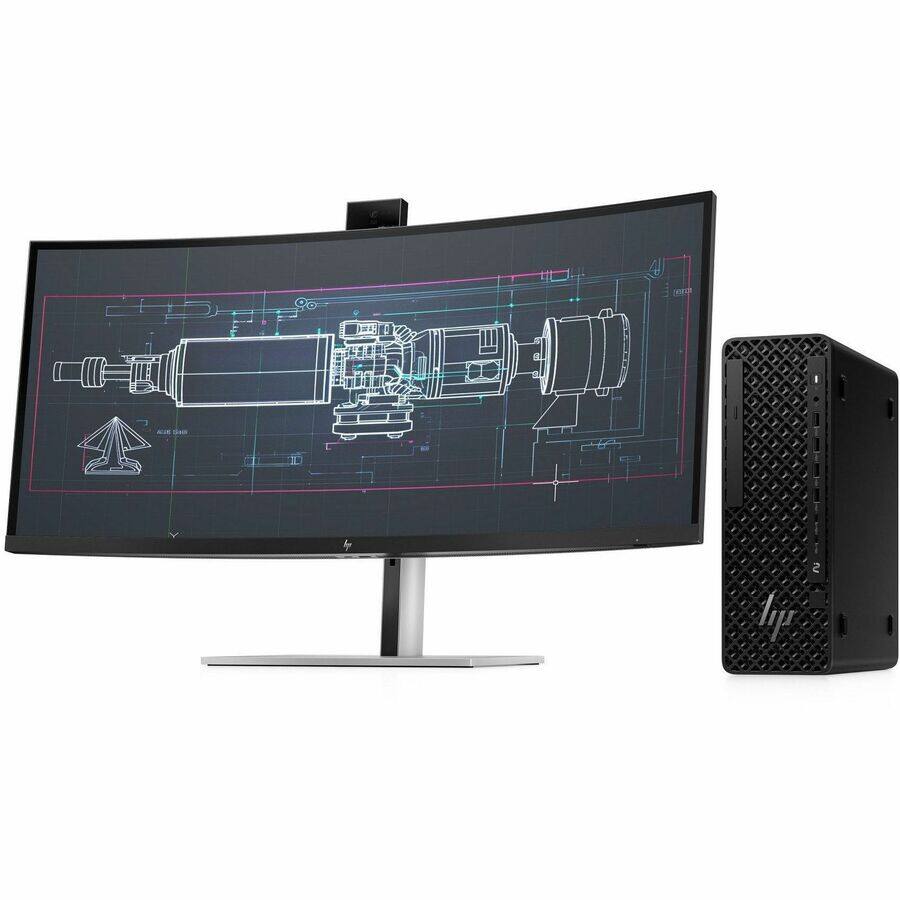 Alt View 1. HP - HP Z2 G1i Workstation - Intel Core Ultra 9 285 - 32 GB - 1 TB SSD - Small Form Factor - Black - Intel W880 Chip - Black.