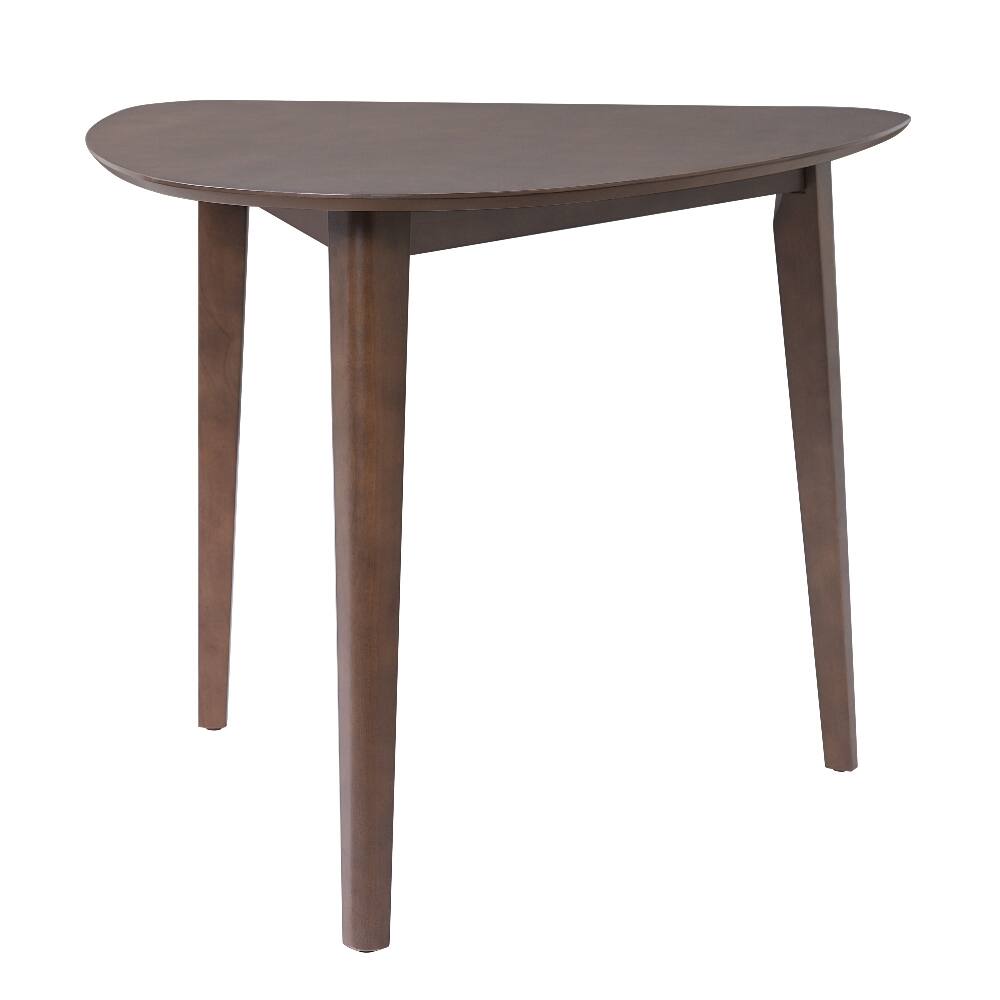 Alt View 2. Loheer - Loheer Triangular Wood Table 36 Inch Modern Geometric Side Table for Living Room Bedroom Small Space Brown - Brown.