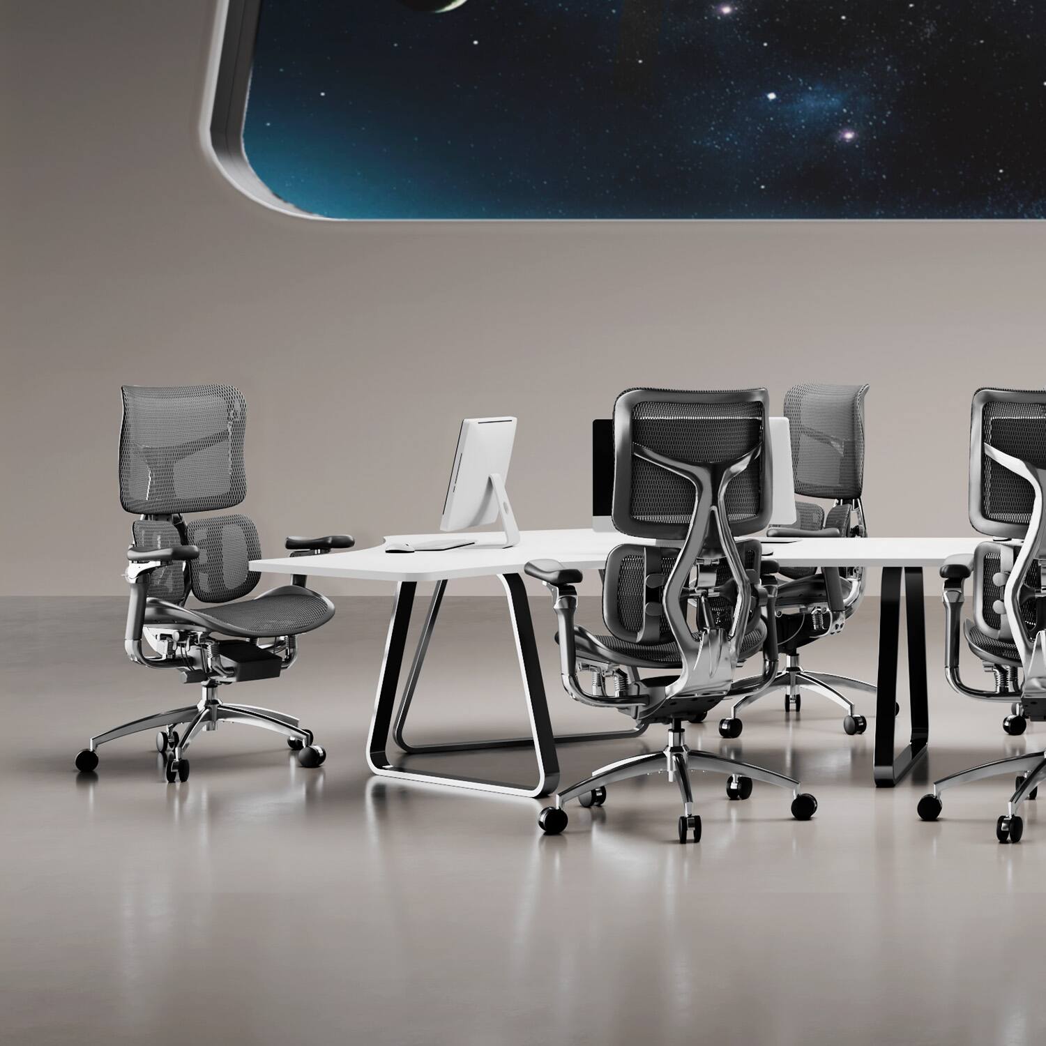 Alt View 8. SIHOO - S300 Ergonomic Office Chair, Design Zero-Gravity Mechanism-6D Coordinated Armrests High-Back Desk Chair,  Recline Chair - Black.
