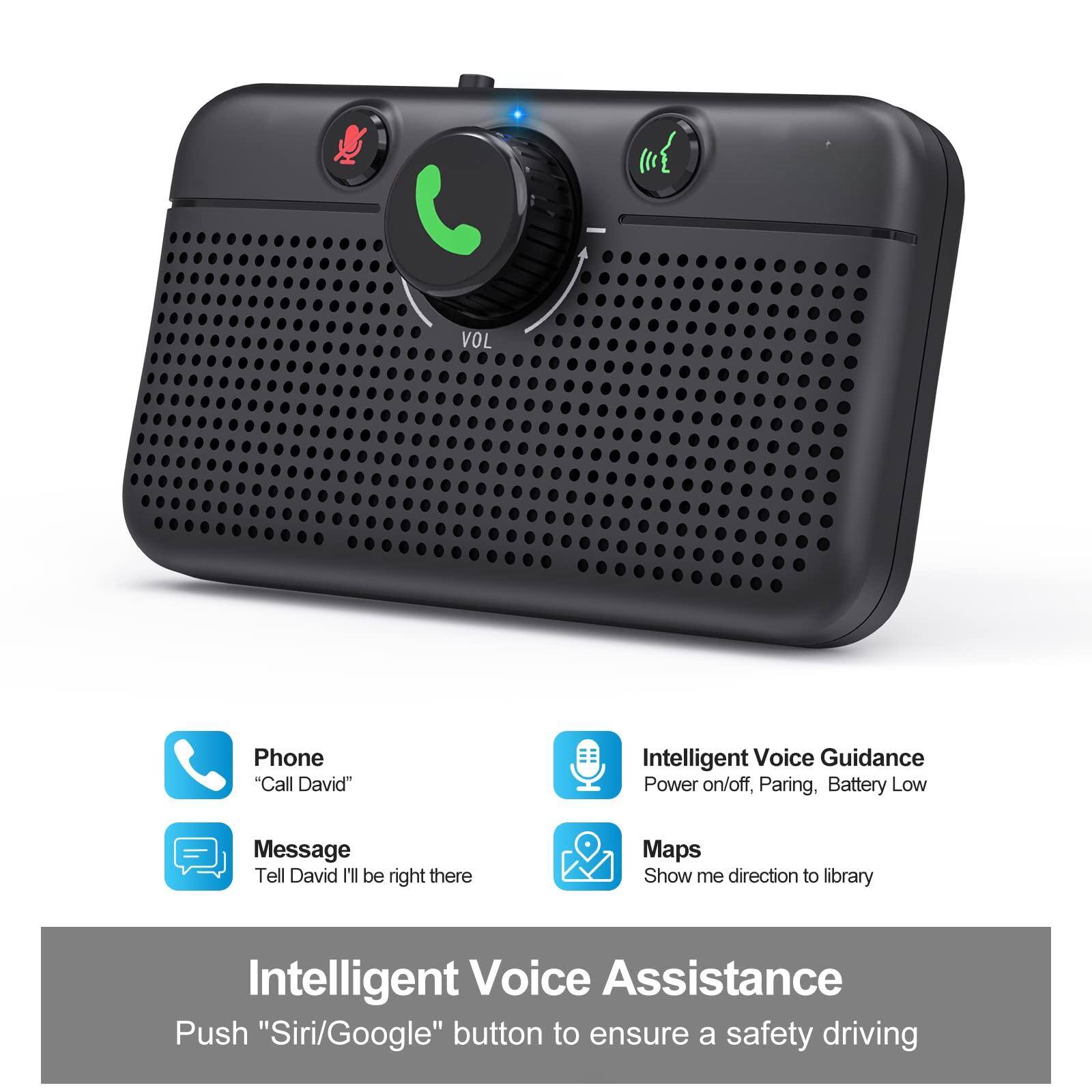 - Phone: "Call David"
- Message: "Tell David I'll be right there"
- Intelligent Voice Guidance: Power on/off, Pairing, Battery Low
- Maps: "Show me direction to library"
- Intelligent Voice Assistance: Push "Siri/Google" button to ensure a safety driving