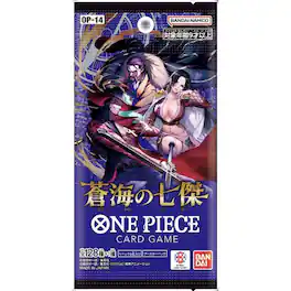 Bandai - One Piece Card Game The Seven Heroes Of The Blue Sea Booster Pack (OP-14) (Japanese) - 6 Cards