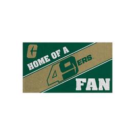 Evergreen Enterprises - Charlotte 49ers 16" x 28" Home of a Fan Indoor/Outdoor Logo Turf Mat - Multicolor