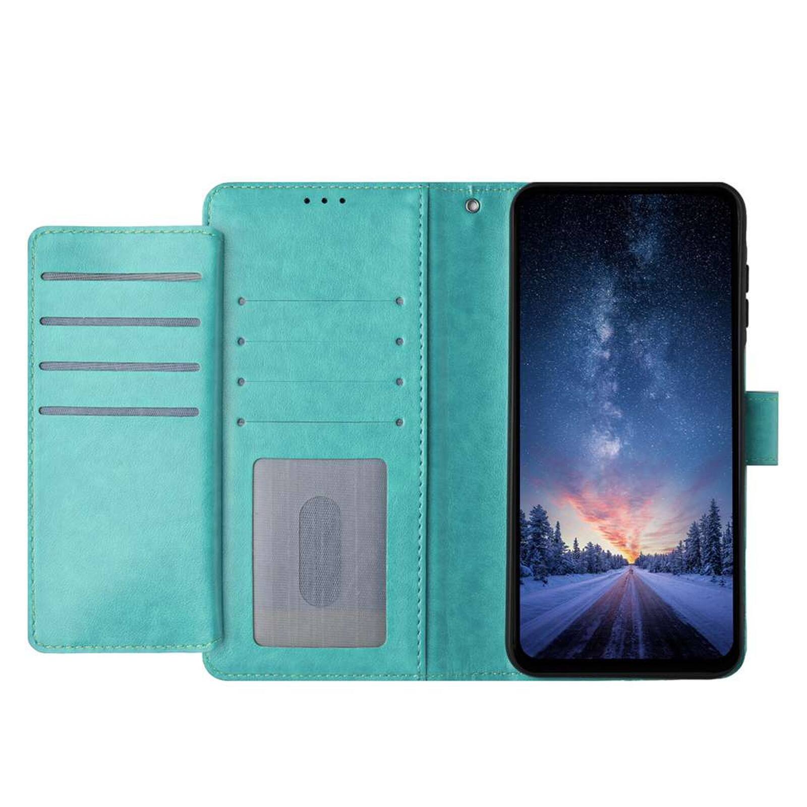 Alt View 1. Dteck - Dteck Wallet Folio Case for Apple iPhone 17 Pro, Shockproof Magnetic PU Leather Flip Card Slots Stand Case - Green.