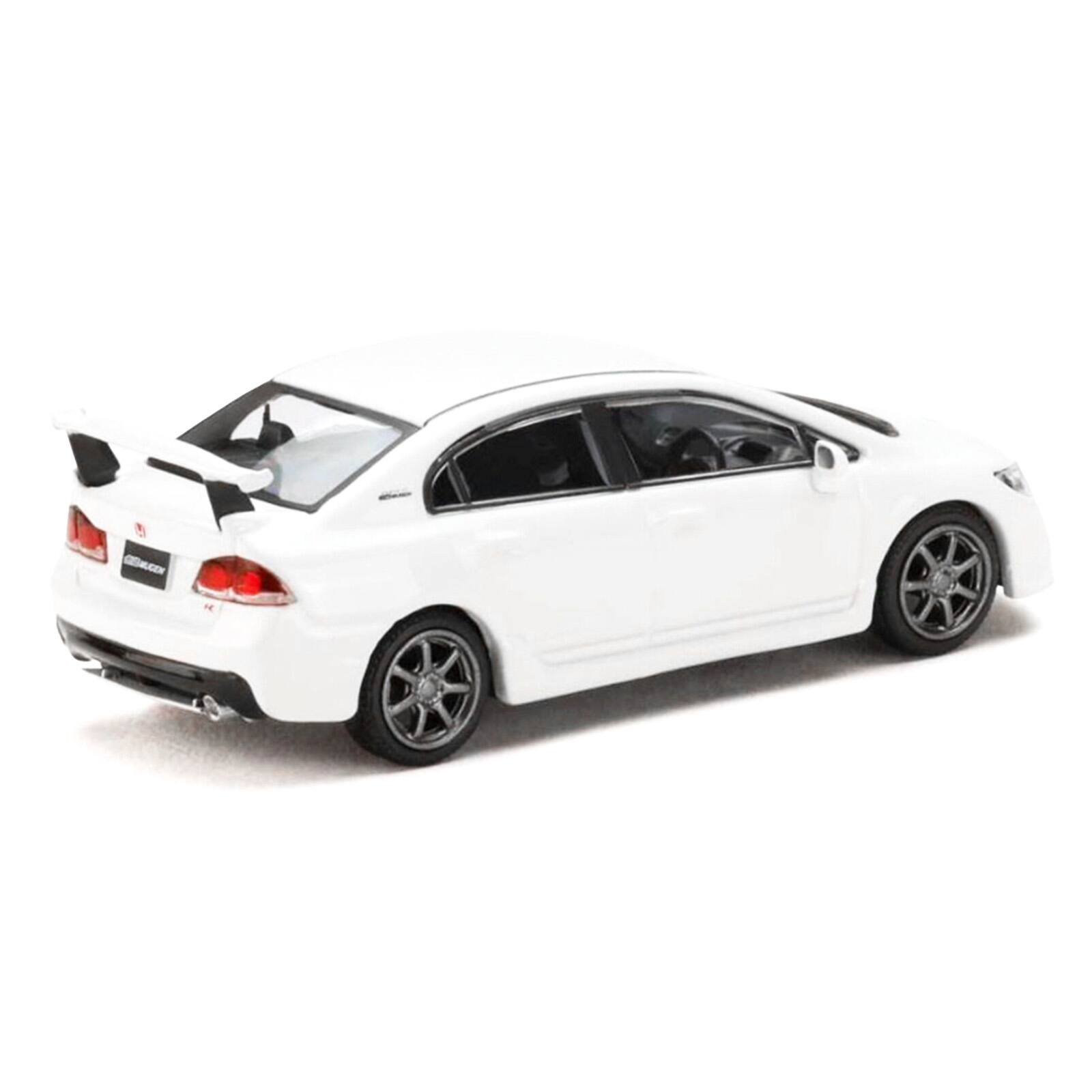 Alt View 3. Hobby Japan - Honda Mugen Civic Type R (FD2) RHD (Right Hand Drive) Championship White "JDM64" Series 1/64 Model Car by Hobby Japan.