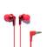 Front. Panasonic - ErgoFit In-Ear Earbud Headphones - Metallic Red.