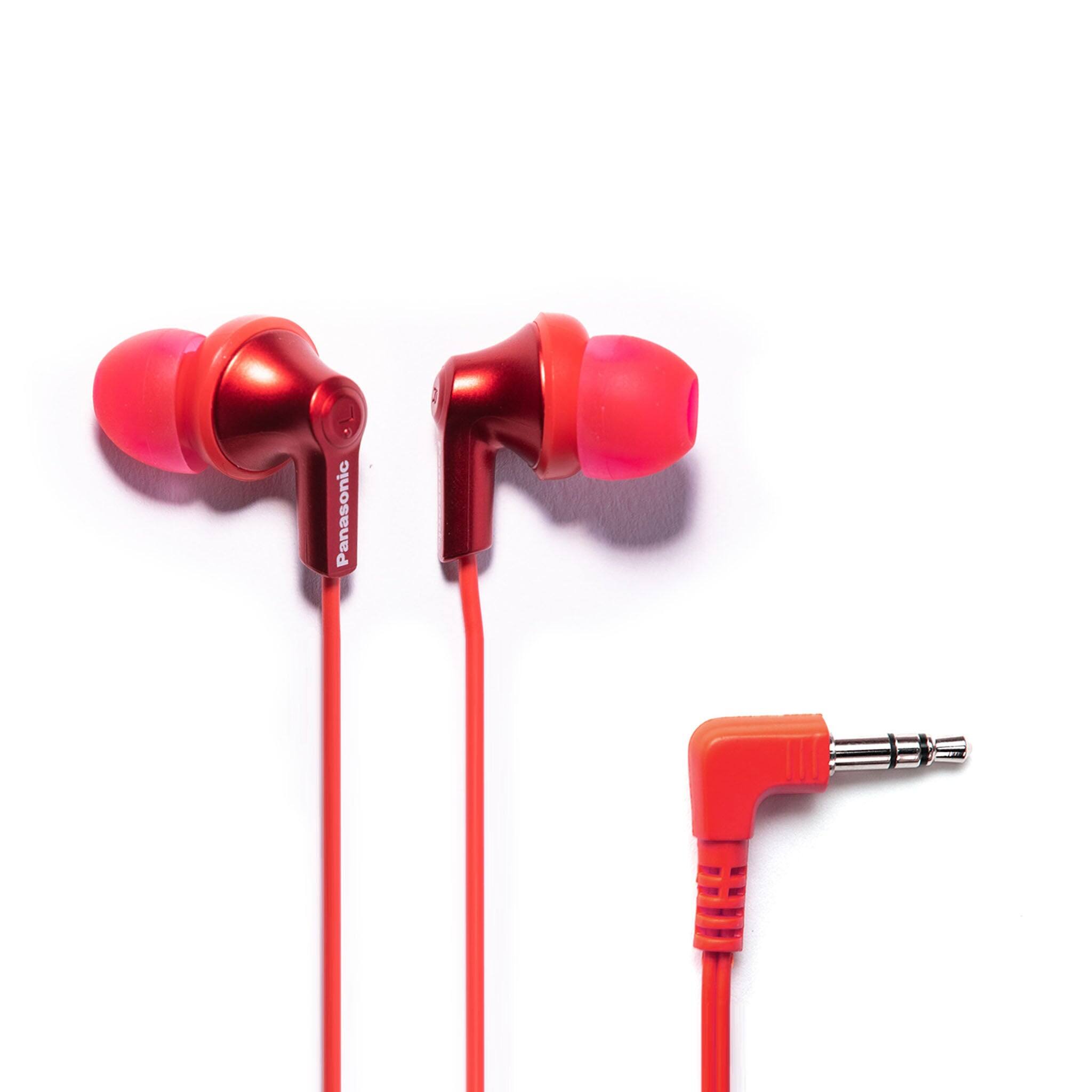 Panasonic - ErgoFit In-Ear Earbud Headphones - Metallic Red