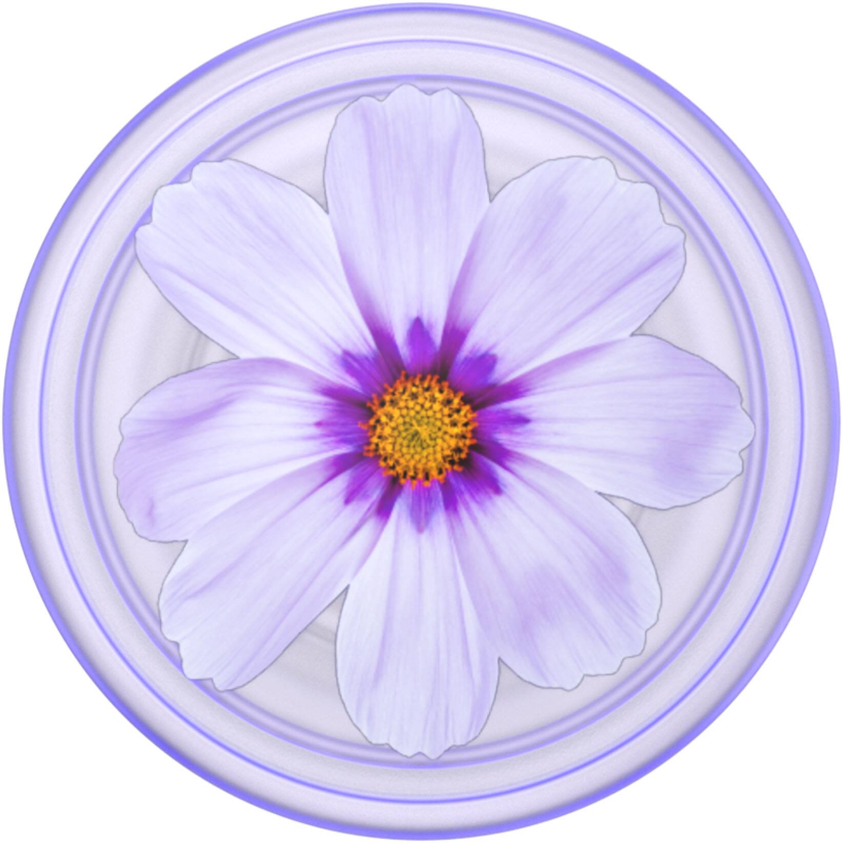 Alt View 1. PopSockets - Adhesive Plant-Based PopGrip Universal Grip & Stand for Cell Phones - Purple Cosmo.