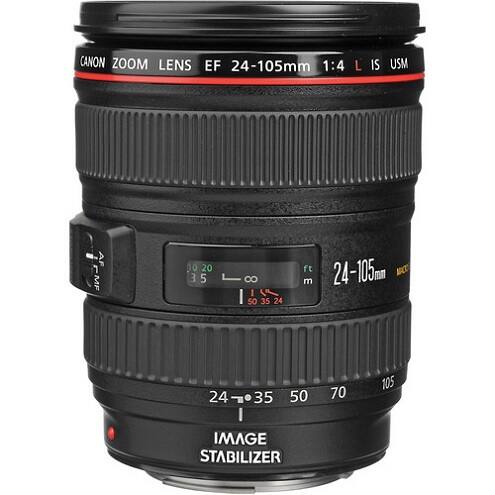 CANON ZOOM LENS EF 24-105mm 1:4 L IS USM AF MF 0 20 3 5 8 I So 35 24 ft 24-105m MCTO m 24 35 50 70 105 IMAGE STABILIZER
