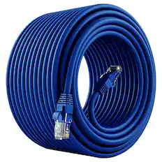 Front. 5 CORE - 5Core Cat 6 Ethernet Cable 20ft Long Computer Internet Cables WiFi RJ45 Cord.
