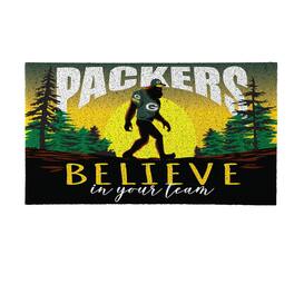 Evergreen Enterprises - Green Bay Packers 28" x 16" Bigfoot Believe in Your Team Turf Door Mat - Multicolor