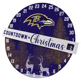 Pegasus - Baltimore Ravens Countdown to Christmas Wall Sign - Multicolor