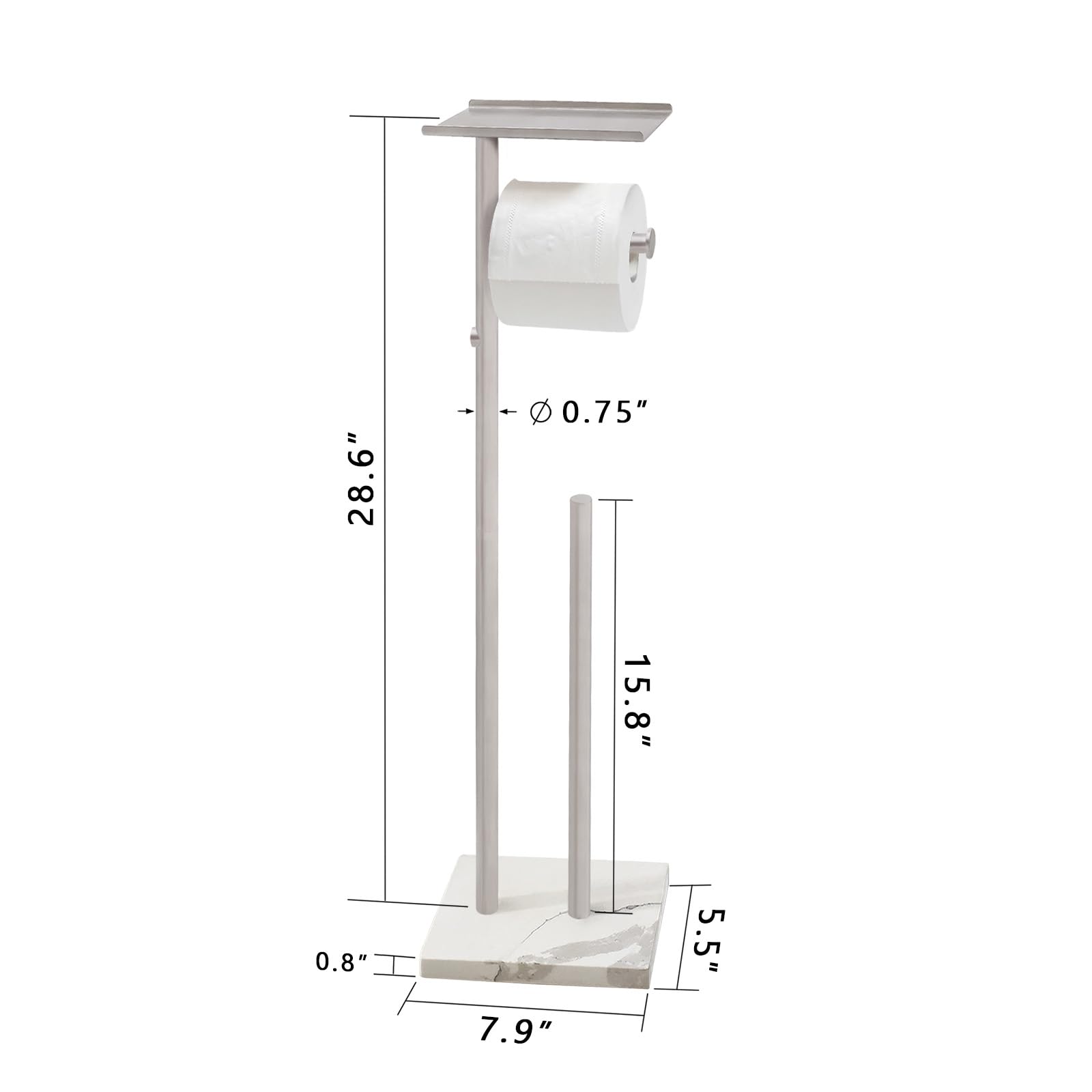 28.6"  
0.75"  
15.8"  
0.8"  
7.9"  
5.5"