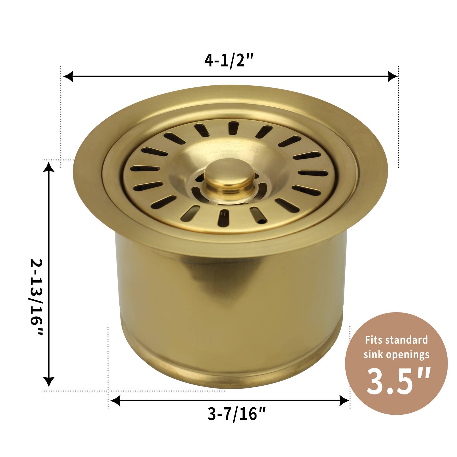 Akicon Brass Garbage Disposal Flange Stopper Kitchen Sink One Size