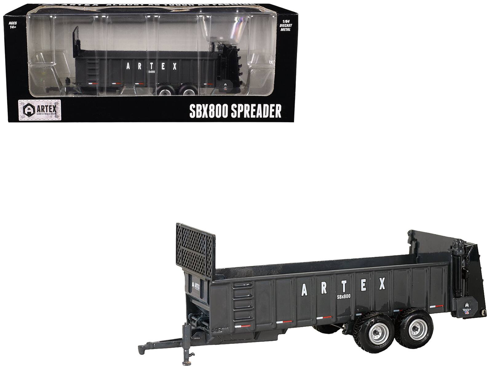 AGES 14+  
1/84 DIECAST METAL  
ARTEX 12x300  
ARTEX  
SBX800 SPREADER  
ARTEX A SBx800