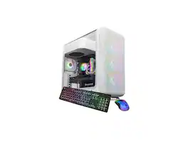 iBUYPOWER - N/A Gaming PC Desktop - Intel Core Ultra 9 285, NVIDIA GeForce RTX 5070 12GB, 32GB DDR5 RGB RAM, 1TB NVMe SSD - White