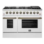 Forno Appliances - Galiano 6.58 Cu. Ft. Freestanding Gas Range with Convection Oven - White