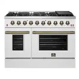 Forno Appliances - Galiano 6.58 Cu. Ft. Freestanding Gas Range with Convection Oven - White