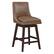 Angle. OSP Home Furnishings - Allingham 26" Swivel Stool - Molasses / Dk Walnut.