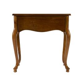 Starlight Canyon Home - Chairside End Table with Drawer, Traditional Wood Side Table for Living Room - Medium Brown