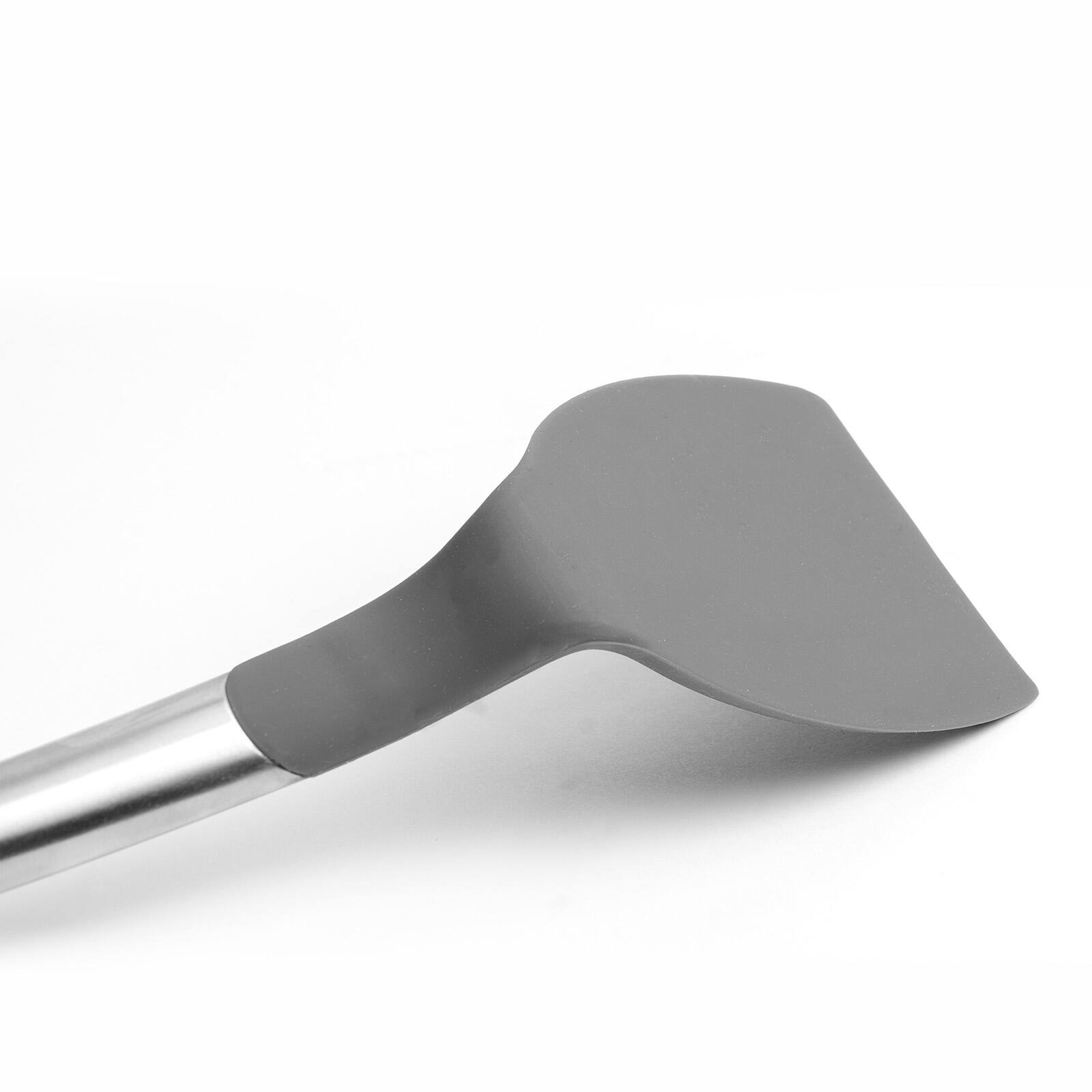 Alt View 4. Cuisipro - Silicone & Stainless Steel Turner - Gray.