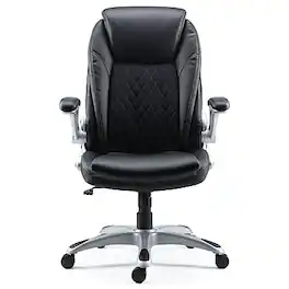 Staples - Sorina Ergonomic Bonded Leather Swivel Executive Chair, (58262) - Black