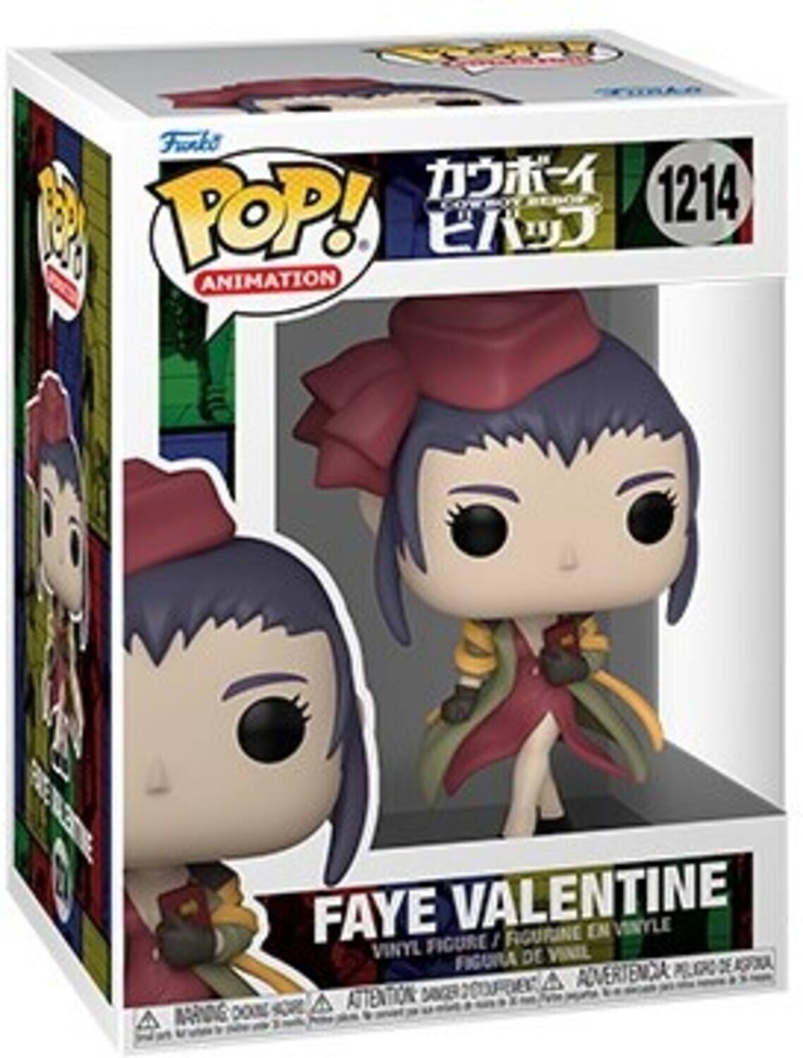 Fronke 1214 POP! ANIMATION FAYE VALENTINE EN VINYLE FIGURE / FIGURINE VINYL oE VINIL FIGURA KRUIR DE KGXA ROVERTENDA ATTENTION DANER ARRVING DOTE