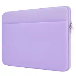 Core Tech - 15-16-Inch Padded Laptop Sleeve with Front Accessory Pocket and Double Zipper - Pale Purple