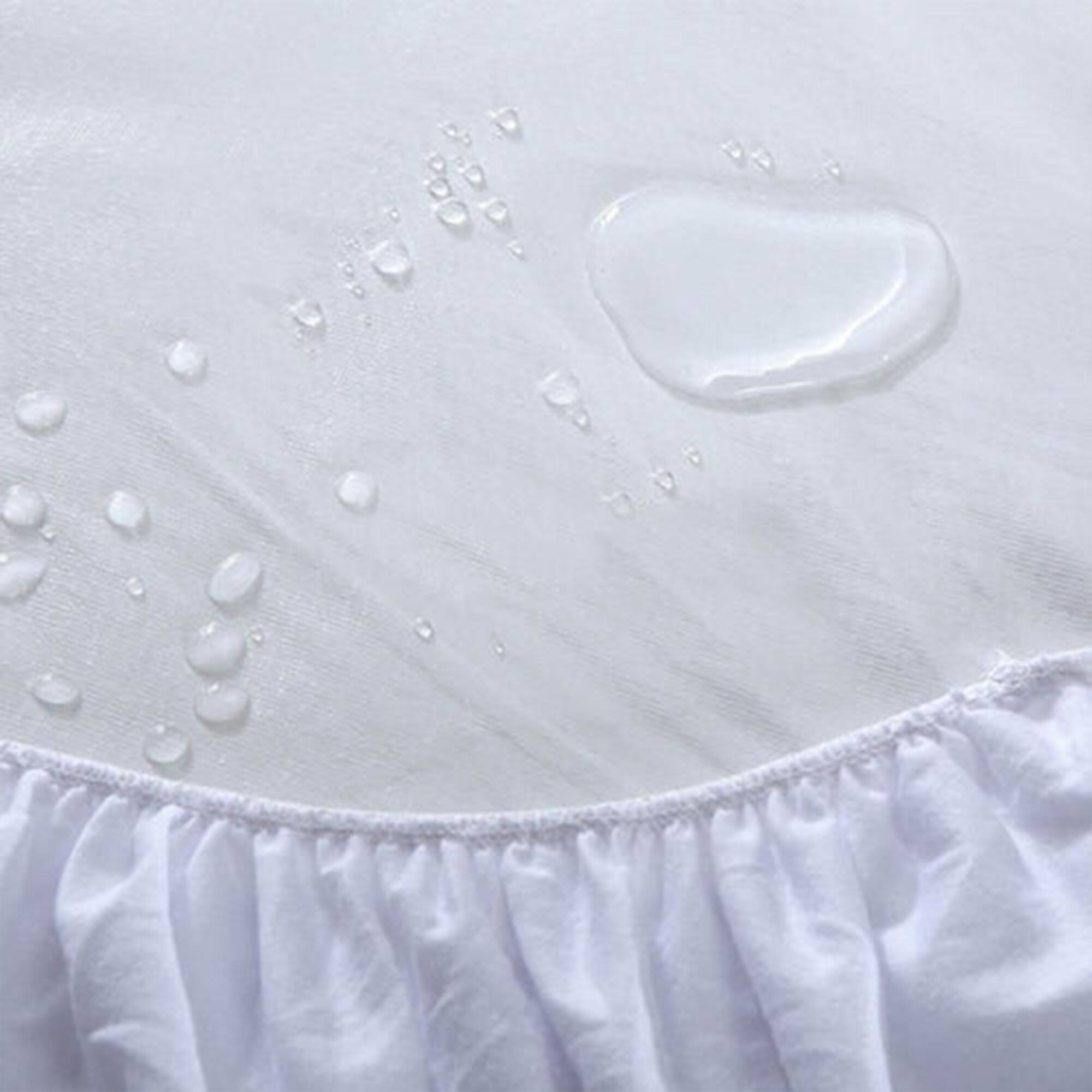 Alt View 1. Sleepgram - Sleepgram Breathable Sweat Proof Cotton Cover Mattress Protector, King, White - White.