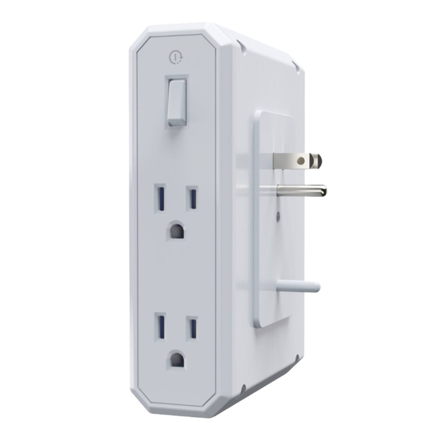 Back. Austere - 4-AC Outlet 2,500-Joule III Series Power Small-Appliance Surge Protector Wall Tap 3S-APS4-US1 - White.