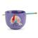 Front. Silver Buffalo - Disney The Little Mermaid Ariel 20-Ounce Ceramic Ramen Bowl and Chopstick Set - Purple.