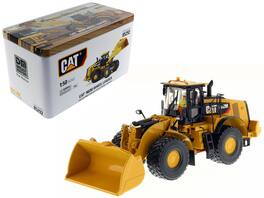 CAT Caterpillar 982M Wheel Loader with Operator "High Line Series" 1/50 Diecast Model by Diecast Masters - Yellow
